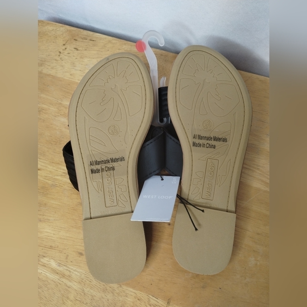 New west loop black women's Sandals various sizes available - Picture 5 of 5